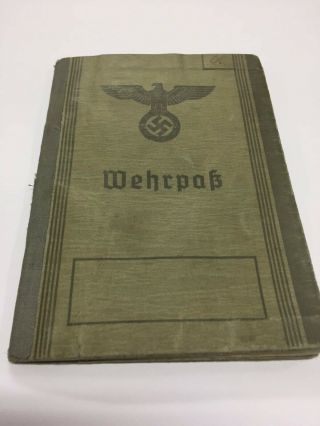 German Passport History Rare Ww2 Memorabilia Wehrpass Combat Id