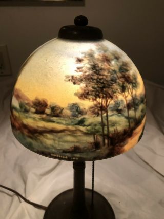 Handel/Jefferson Reverse Painted Boudior Lamp 2