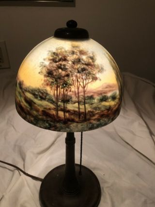 Handel/Jefferson Reverse Painted Boudior Lamp 4