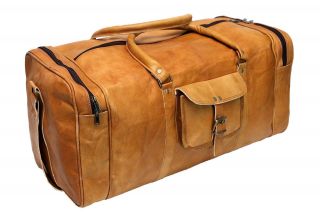 Bag Overnight Leather Travel Men Gym Duffel Vintage Weekend S Luggage