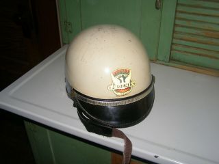 Vintage Bell Toptex Half Motorcycle Helmet Police Obsolete Arizona