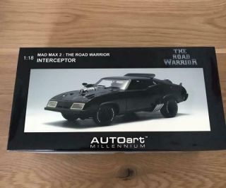 Autoart Millennium Ford Falcon Interceptor Mad Max 2 The Road Warrior 1:18 Rare