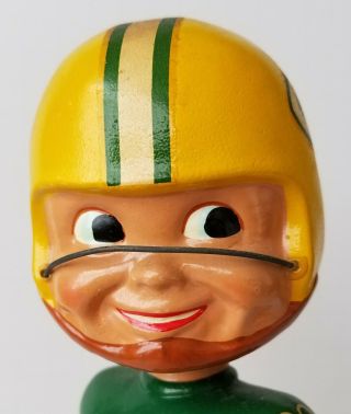 Vintage Green Bay Packers Football Player Bobble Head Nodder 1960 ' s 2