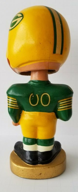 Vintage Green Bay Packers Football Player Bobble Head Nodder 1960 ' s 5