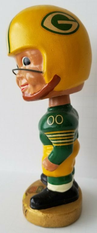 Vintage Green Bay Packers Football Player Bobble Head Nodder 1960 ' s 7