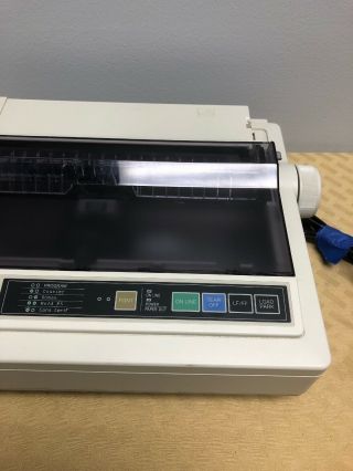 Vintage Panasonic KX - P1150 Dot Matrix Printer With Cable & Ink Cartridge Bundle 4