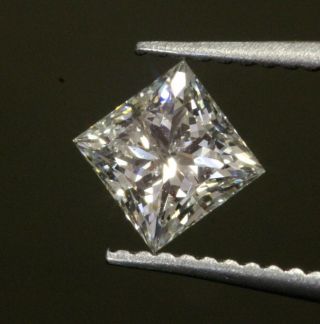 GIA loose certified.  80ct I2 J Princess diamond vintage estate antique 2