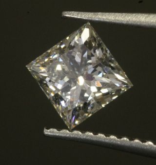 GIA loose certified.  80ct I2 J Princess diamond vintage estate antique 5