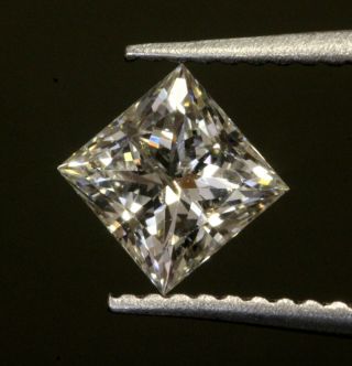 GIA loose certified.  80ct I2 J Princess diamond vintage estate antique 6