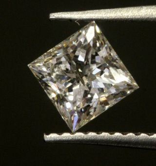 GIA loose certified.  80ct I2 J Princess diamond vintage estate antique 7