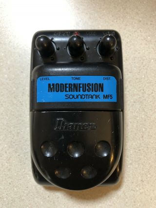 Vintage Ibanez Soundtank Modernfusion Mf5,  Metal Case