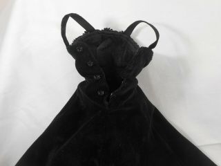 Vintage Madame Alexander 1950 ' s CISSY Black Velvet Gown,  Stole and Slip 2173 6