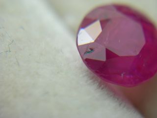 very rare UNHEATED Red RUBY gem Natural GIA Certified certificate fluorescent rd 12