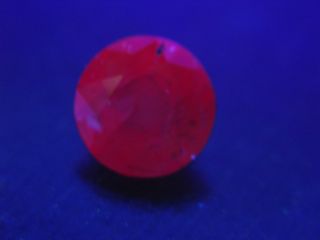 very rare UNHEATED Red RUBY gem Natural GIA Certified certificate fluorescent rd 8
