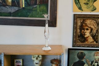 Steuben Signed Vtg Mid Century Crystal Glass Giraffe Animal Figurine Sculpture 5