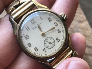 Bulova 10ah Men’s Military Vintage 1945 Wristwatch.