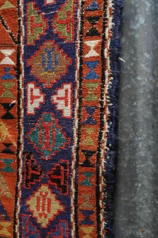 VINTAGE HANDMADE SOUMAK SILK ANTIQUE PERSIAN CARPET TURKISH KILIM RUG tribal 6x4 11
