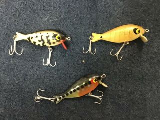 Vintage Smithwick Butterfly Lures,  Qty 3 (1 Spotted Ape)