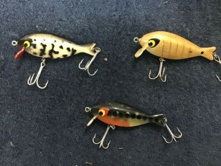 Vintage Smithwick Butterfly Lures,  qty 3 (1 spotted ape) 5