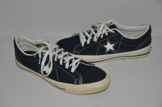 Vtg Converse One Star Made In Usa Canvas Shoes Sz 8