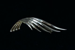 Gorgeous Vintage 14k Yellow Gold Tiffany & Co.  Wing Pin 2.  25 " - 13156