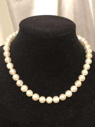 Vintage 14k 10 - 11mm South Sea Pearl Necklace