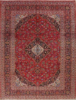 Wool Handmade Traditional Floral One - Of - A - Kind Oriental Area Rug Carpet 10 X 13