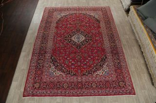 Wool Handmade Traditional Floral One - of - a - Kind Oriental Area Rug Carpet 10 x 13 2
