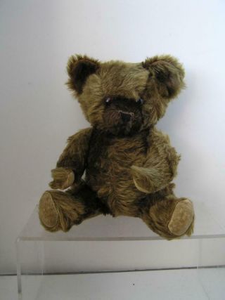 Vintage 1940 ' s Brown Mohair Knickerbocker Teddy Bear fully jointed 6