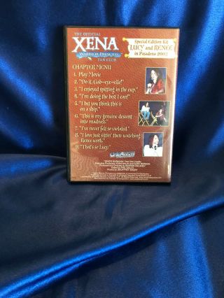 ULTRA RARE XENA LUCY LAWLESS & RENEE O ' CONNOR 2003 Special Edition Kit DVD 2