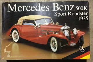 Pocher 1935 Mercedes - Benz 500k Sport Roadster,  1/8 Scale Model Kit