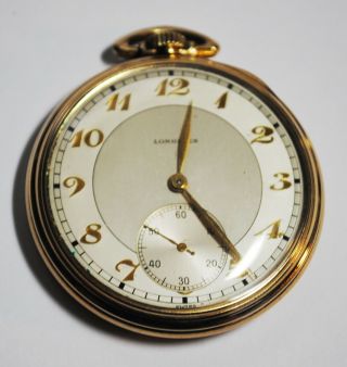 Rare 1943 Longines Cal.  18.  89 Eu Presentation Pocket Watch P.  W.  R.  