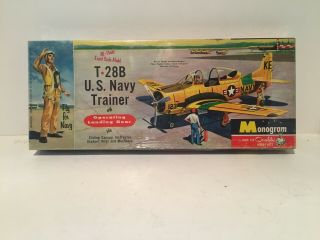 Very Rare Vintage 1956 Monogram T - 28b U.  S.  Navy Trainer -