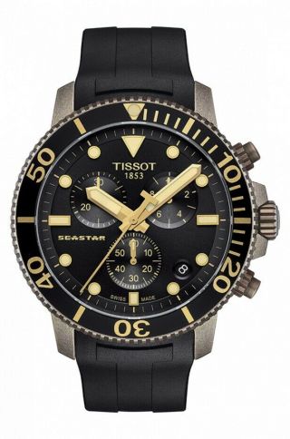 Tissot Seastar 1000 Quartz Chrono Antique Bronze Mens Watch T1204173705101