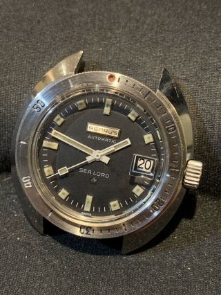 Benrus Ultradeep 666 Sea Lord Vintage Dive Watch Eta 1960s