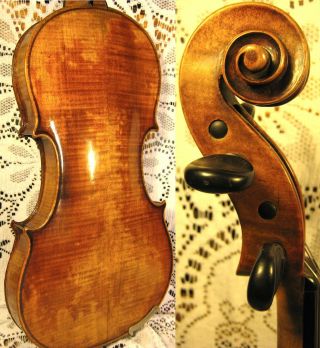 Outstanding Old Antique Violin W/ Grafted Neck Circa Early 1900’s Unlabeled 4/4