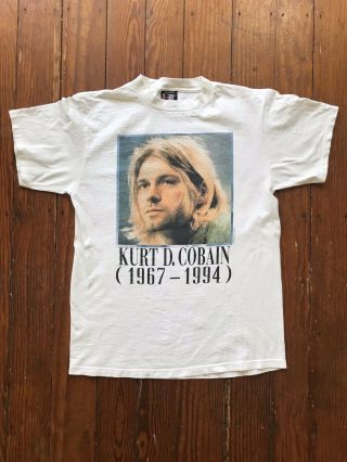 Vintage Kurt Cobain Nirvana 1967 - 1994 The End Of Music T - Shirt Large
