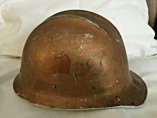 Vintage Bullard " Hard Boiled " Aluminum Hard Hat With Suspension