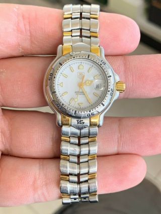 Tag Heuer Professional 6000 Series Wh1351 - K1 Quartz White Dial Stainless Steel