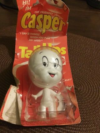 Mattel Talking Casper The Friendly Ghost Vintage Figure Pull String Toy Talk Ups