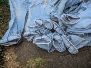 6 pairs of vintage levis 501 made in usa 4 redlines 32X28 hige bar stitch rare 4