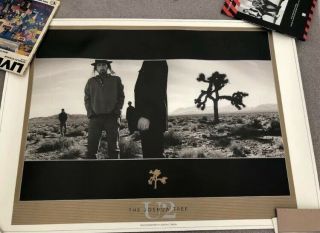 4 U2 Lithographs Rare Inc Joshua Tree From U2.  Com Not Promo