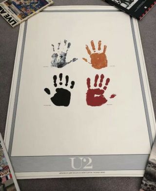 4 U2 Lithographs RARE Inc Joshua Tree from U2.  com Not Promo 2