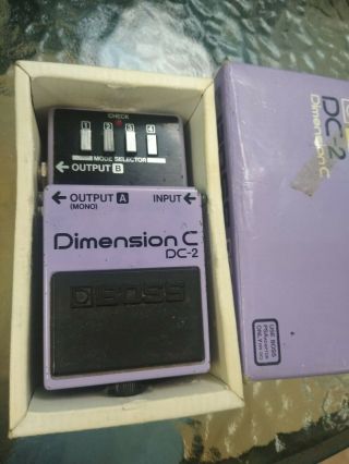 Vintage Boss Dc - 2 Dimension C Made In Japan With Box