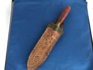 Vintage Springfield 1880 U.  S.  Cavalry Indian Wars Hunting Knife/ With Scabbard