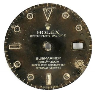 Rolex Vintage Tropical Brown Dial With Tritium For Submariner 16800 [rd014]