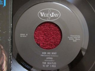 Beatles VINTAGE 1964 VJ ' SOUVENIR OF THEIR VISIT TO AMERICA ' EP RARE LABELS 4