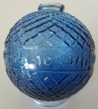 BOGARDUS GLASS TARGET BALL SAPPHIRE BLUE 4