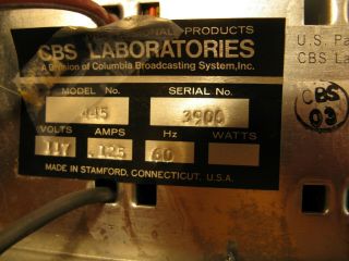 CBS Laboratories 445 Audimax 3,  Mono,  AGC Compressor Limiter,  Vintage,  LINKED 8