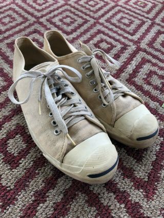 Vintage 1970’s Converse Jack Purcell Made In Usa Shoes Low Top